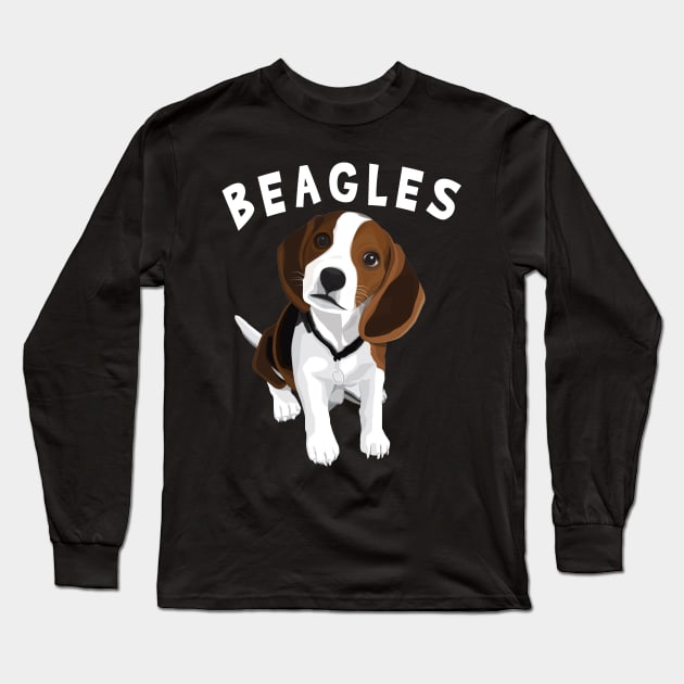 Pint-sized Paws Parade Beagle Whispers, Tee Triumph Extravaganza Long Sleeve T-Shirt by Northground